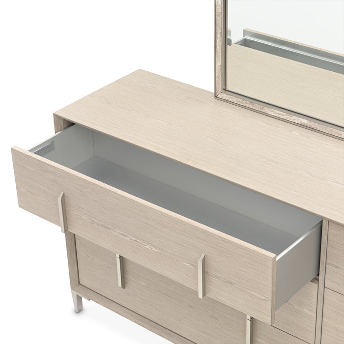 AICO Furniture - Lotus Bay Large Dresser in Sand - 9030051SA-138 - GreatFurnitureDeal