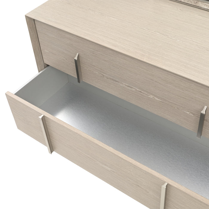 AICO Furniture - Lotus Bay 6 Piece Queen Bedroom Set in Sand - 9030000QN3-138-6SET