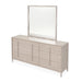 AICO Furniture - Lotus Bay Large Dresser with Mirror in Sand - 9030051SA-260-138 - GreatFurnitureDeal