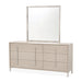 AICO Furniture - Lotus Bay Large Dresser with Mirror in Sand - 9030051SA-260-138 - GreatFurnitureDeal