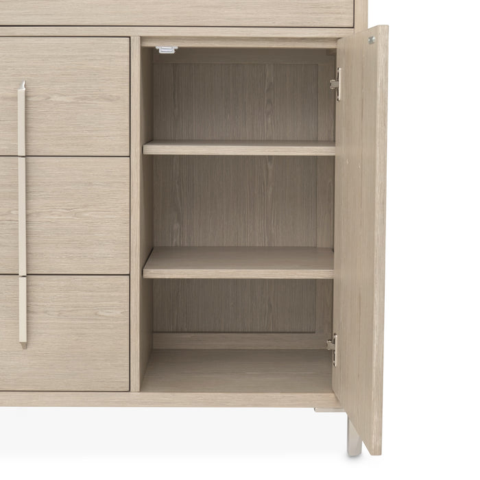 AICO Furniture - Lotus Bay 5-Drawer Chest in Sand - 9030070SA-138 - GreatFurnitureDeal