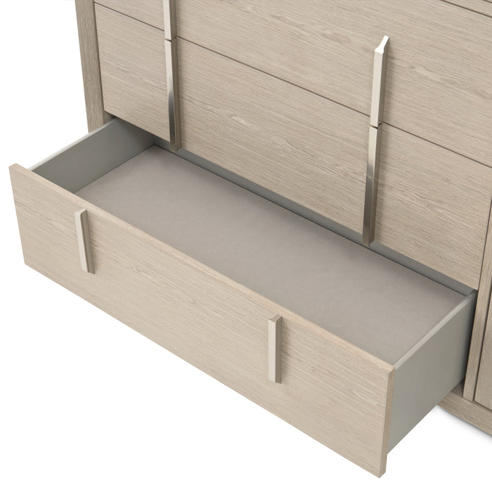 AICO Furniture - Lotus Bay 6 Piece Queen Bedroom Set in Sand - 9030000QN3-138-6SET