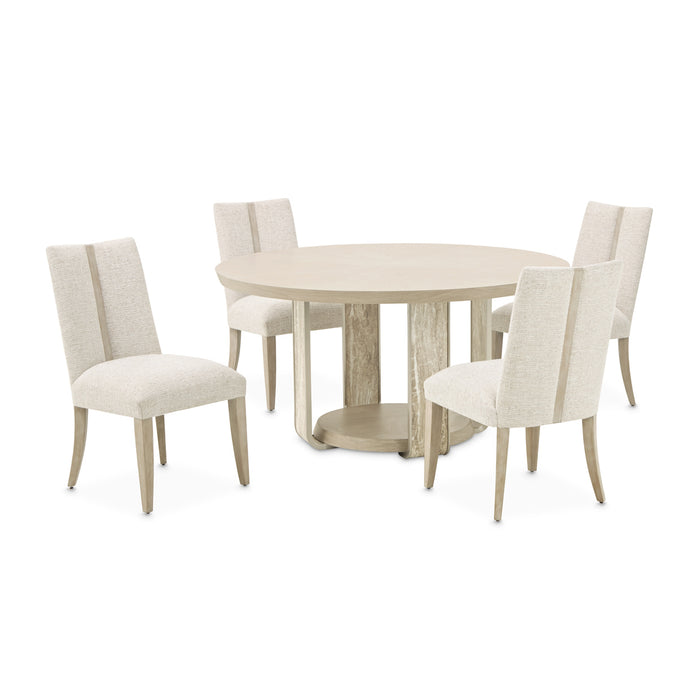 AICO Furniture - Lotus Bay 60'' Round Dining Table in Sand - 9030101-138 - GreatFurnitureDeal
