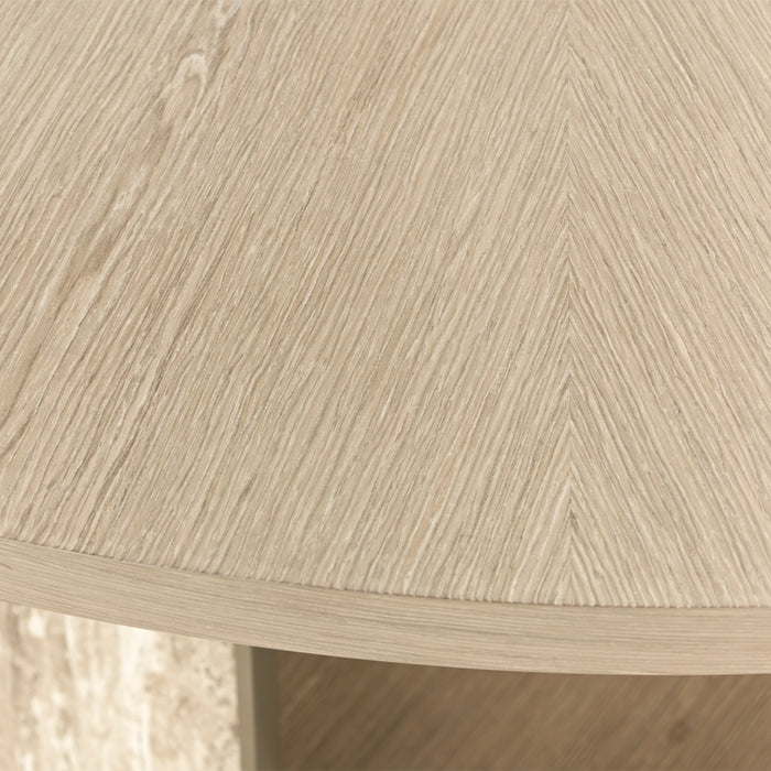 AICO Furniture - Lotus Bay 60'' Round Dining Table in Sand - 9030101-138 - GreatFurnitureDeal