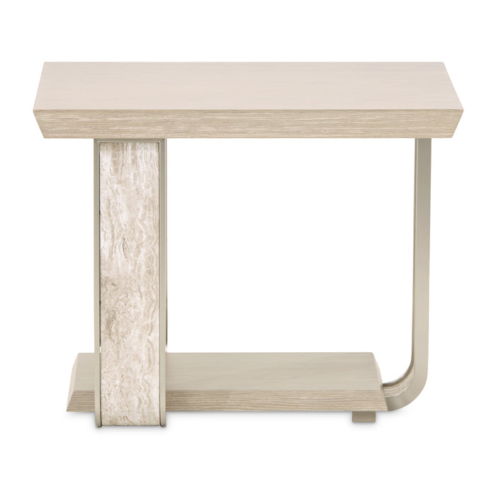AICO Furniture - Lotus Bay End Table in Sand - 9030202-138 - GreatFurnitureDeal