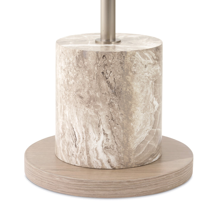 AICO Furniture - Lotus Bay Chairside Table in Sand - 9030222-138 - GreatFurnitureDeal