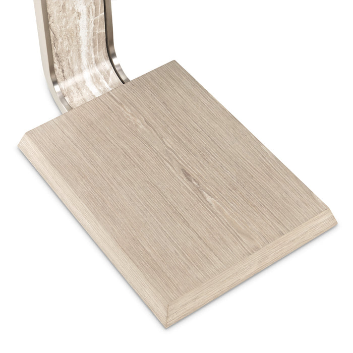 AICO Furniture - Lotus Bay C-Shaped Accent Table in Sand - 9030224-138 - GreatFurnitureDeal