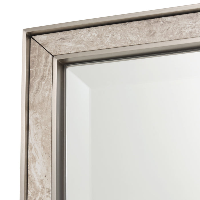 AICO Furniture - Lotus Bay Mirror in Sand - 9030260-138 - GreatFurnitureDeal