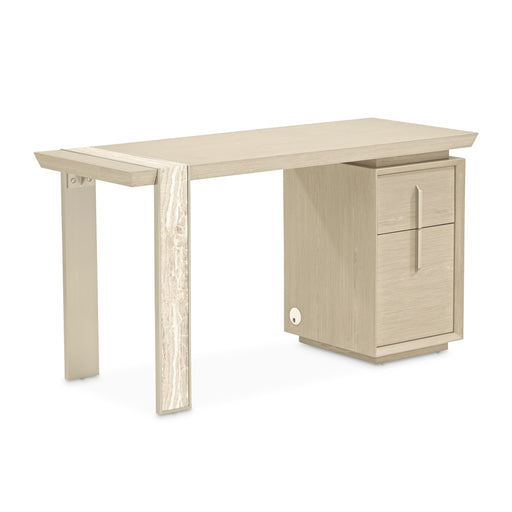 AICO Furniture - Lotus Bay Vanity Desk in Sand - 9030277-138 - GreatFurnitureDeal