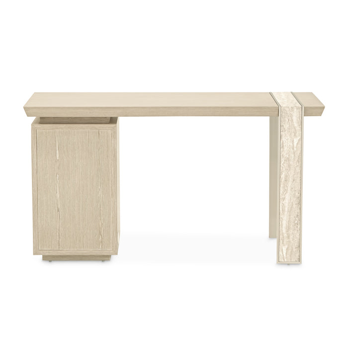 AICO Furniture - Lotus Bay Vanity Desk in Sand - 9030277-138 - GreatFurnitureDeal