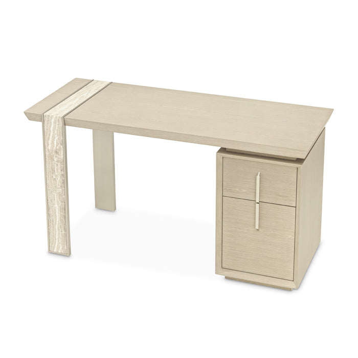 AICO Furniture - Lotus Bay Vanity Desk in Sand - 9030277-138 - GreatFurnitureDeal