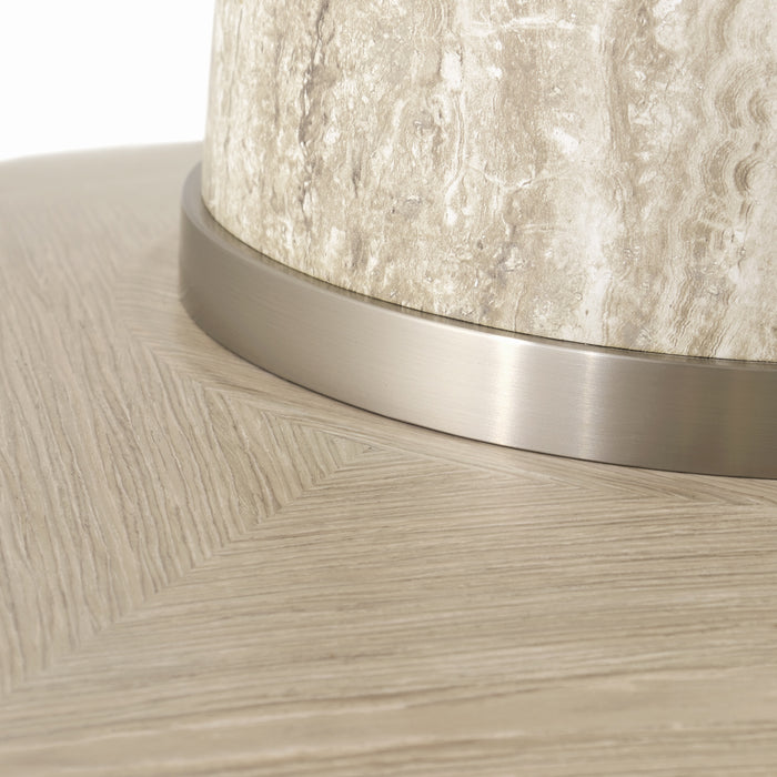 AICO Furniture - Lotus Bay 40'' Round Gathering Table in Sand - 9030304-138 - GreatFurnitureDeal