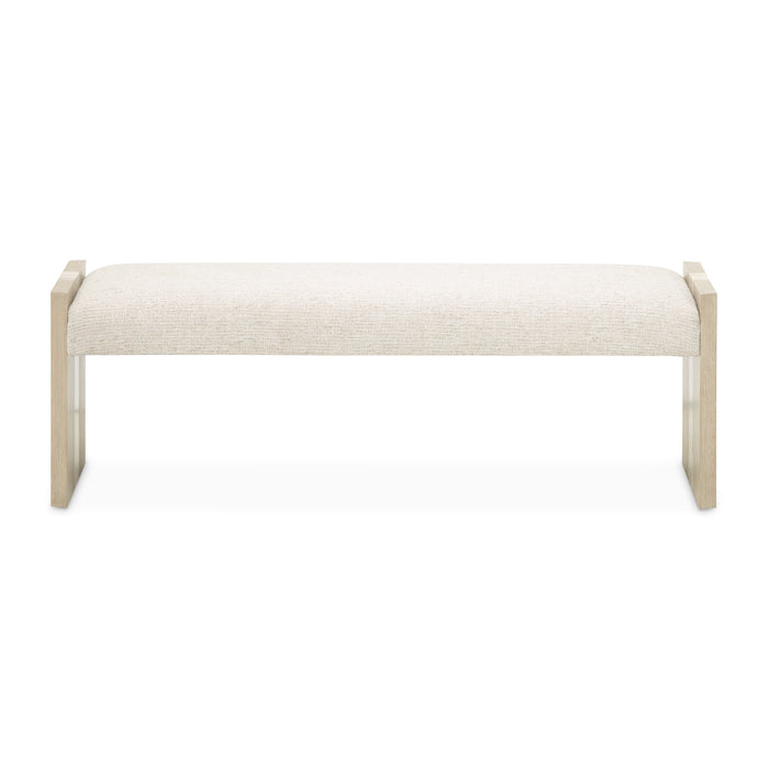 AICO Furniture - Lotus Bay Accent Bench in Sand - 9030904-138 - GreatFurnitureDeal