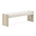 AICO Furniture - Lotus Bay Accent Bench in Sand - 9030904-138 - GreatFurnitureDeal