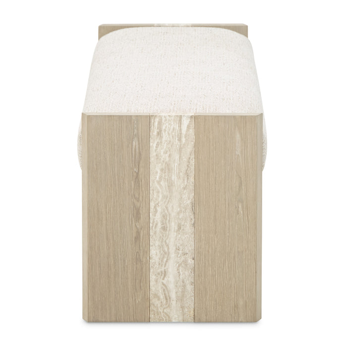 AICO Furniture - Lotus Bay Accent Bench in Sand - 9030904-138 - GreatFurnitureDeal