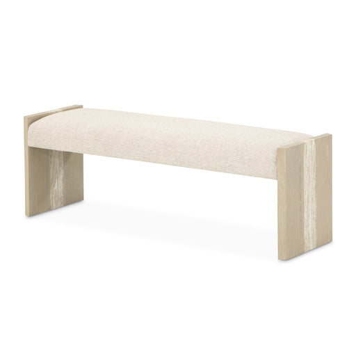 AICO Furniture - Lotus Bay Accent Bench in Sand - 9030904-138 - GreatFurnitureDeal
