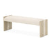 AICO Furniture - Lotus Bay Accent Bench in Sand - 9030904-138 - GreatFurnitureDeal