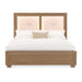 AICO Furniture - Portrait Queen Panel Bed with LED Lights in Sienna Brown - 9031000QN3-225 - GreatFurnitureDeal