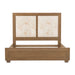 AICO Furniture - Portrait Queen Panel Bed with LED Lights in Sienna Brown - 9031000QN3-225 - GreatFurnitureDeal