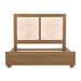 AICO Furniture - Portrait Queen Panel Bed with LED Lights in Sienna Brown - 9031000QN3-225 - GreatFurnitureDeal