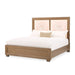 AICO Furniture - Portrait King Panel Bed with LED Lights in Sienna Brown - 9031000EK3-225 - GreatFurnitureDeal