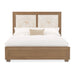 AICO Furniture - Portrait King Panel Bed with LED Lights in Sienna Brown - 9031000EK3-225 - GreatFurnitureDeal