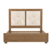 AICO Furniture - Portrait King Panel Bed with LED Lights in Sienna Brown - 9031000EK3-225 - GreatFurnitureDeal