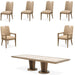 AICO Furniture - Portrait 7 Piece Dining Room Set in Sienna Brown - 9031002-225-7SET - GreatFurnitureDeal