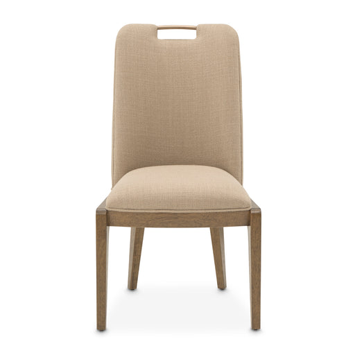 AICO Furniture - Portrait Dining Side Chair in Sienna Brown (Set of 2) - 9031003A-225 - GreatFurnitureDeal