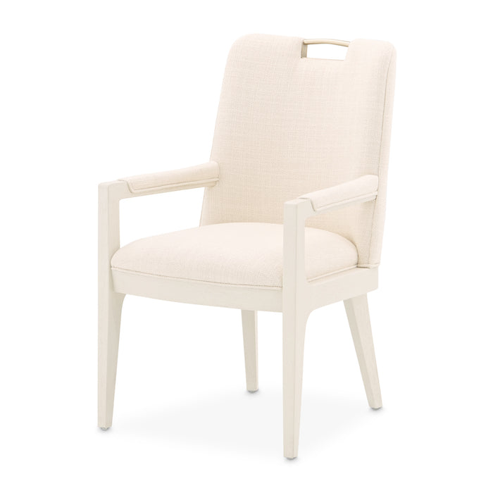 AICO Furniture - Portrait Dining Arm Chair in Alabaster White - 9031004A-145