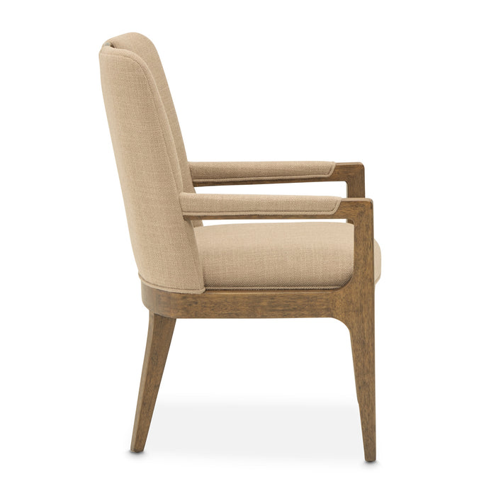 AICO Furniture - Portrait Dining Arm Chair in Sienna Brown (Set of 2) - 9031004A-225 - GreatFurnitureDeal