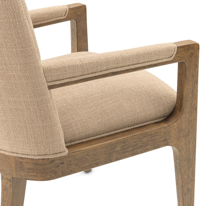 AICO Furniture - Portrait Dining Arm Chair in Sienna Brown (Set of 2) - 9031004A-225 - GreatFurnitureDeal