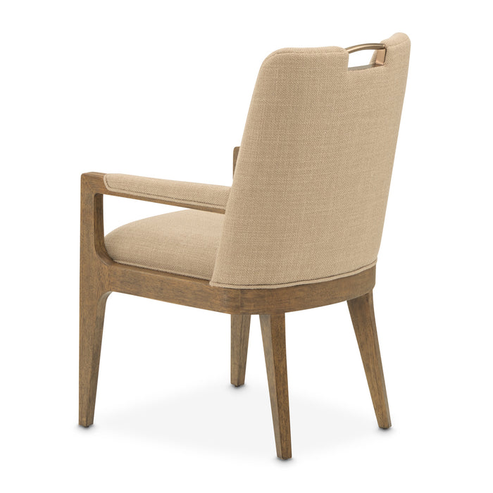 AICO Furniture - Portrait Dining Arm Chair in Sienna Brown (Set of 2) - 9031004A-225 - GreatFurnitureDeal