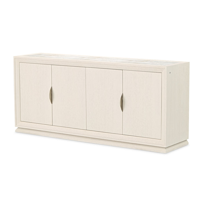 AICO Furniture - Portrait Sideboard with Lightup Top in Alabaster White - 9031007-145