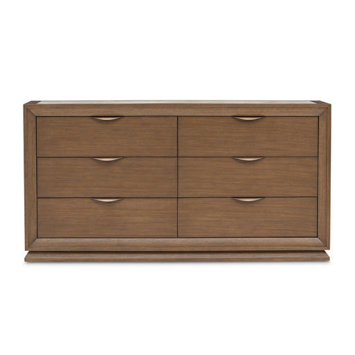 AICO Furniture - Portrait Small Dresser with LED Lights in Sienna Brown - 9031050SA-225 - GreatFurnitureDeal