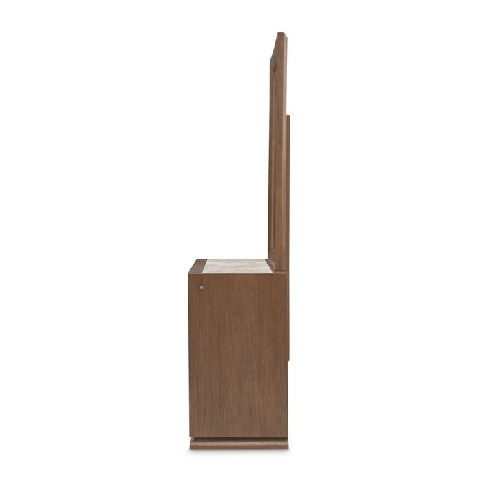 AICO Furniture - Portrait Small Dresser & Mirror in Sienna Brown - 9031050SA-260-225