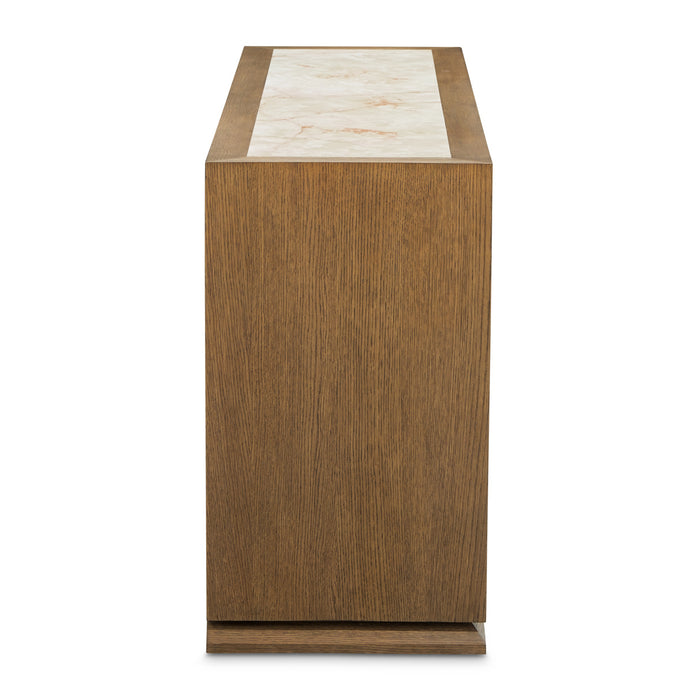 AICO Furniture - Portrait Dresser with LED Lights in Sienna Brown - 9031051SA-225 - GreatFurnitureDeal