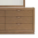 AICO Furniture - Portrait King Large Dresser with Mirror in Sienna Brown - 9031051SA-260-225 - GreatFurnitureDeal