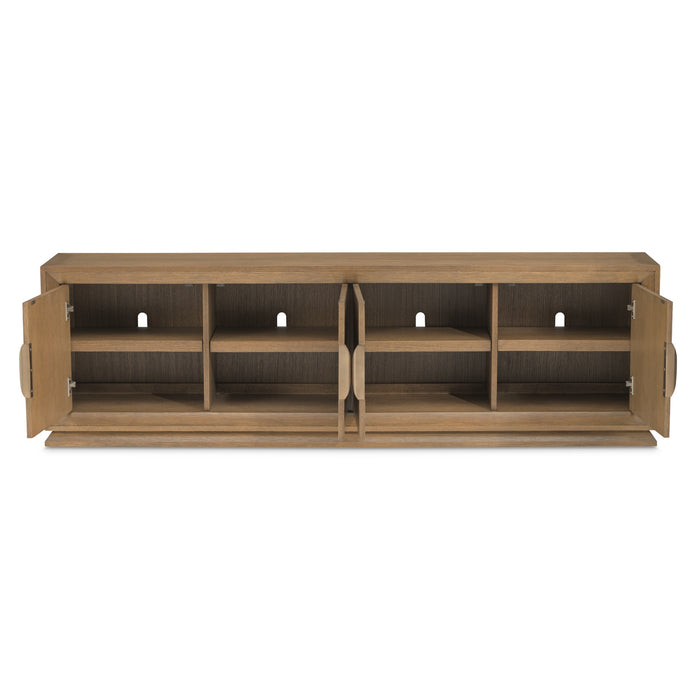AICO Furniture - Portrait TV Console in Sienna Brown - 9031081-225