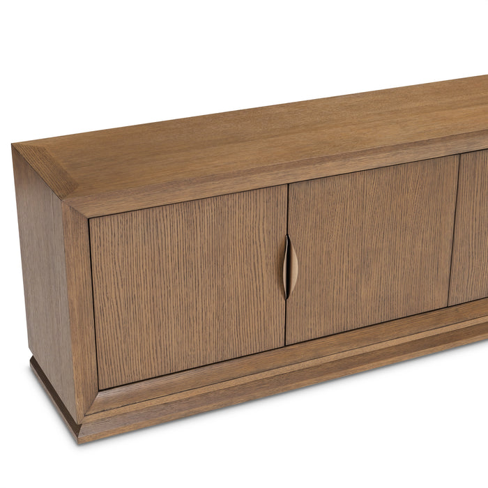 AICO Furniture - Portrait TV Console in Sienna Brown - 9031081-225