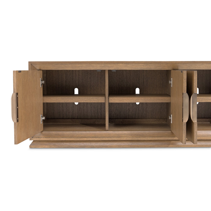AICO Furniture - Portrait TV Console in Sienna Brown - 9031081-225