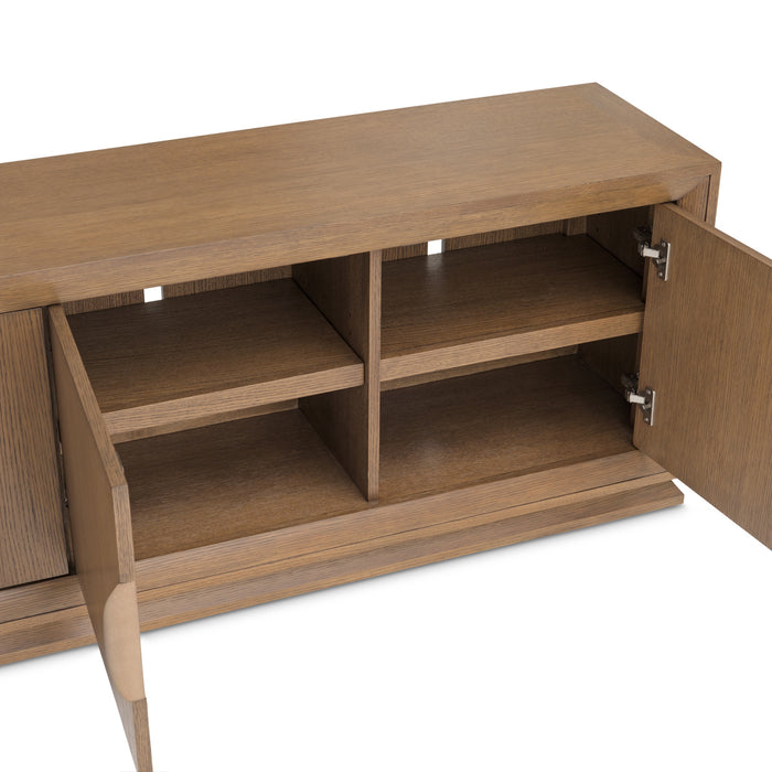 AICO Furniture - Portrait TV Console in Sienna Brown - 9031081-225