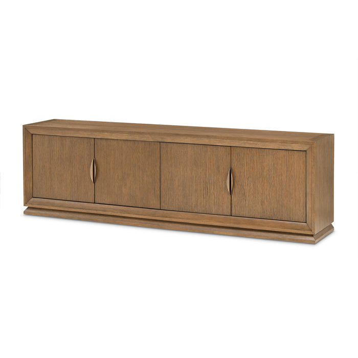 AICO Furniture - Portrait TV Console in Sienna Brown - 9031081-225