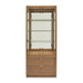 AICO Furniture - Portrait Display Cabinet in Sienna Brown - 9031209-225 - GreatFurnitureDeal