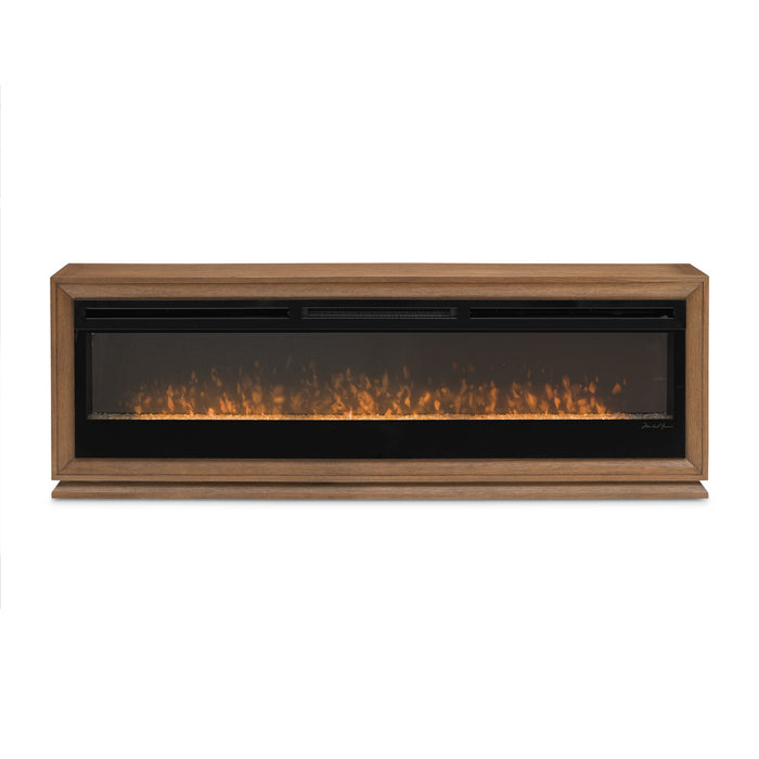 AICO Furniture - Portrait Fireplace with Electric Insert in Sienna Brown - 9031220-74-225