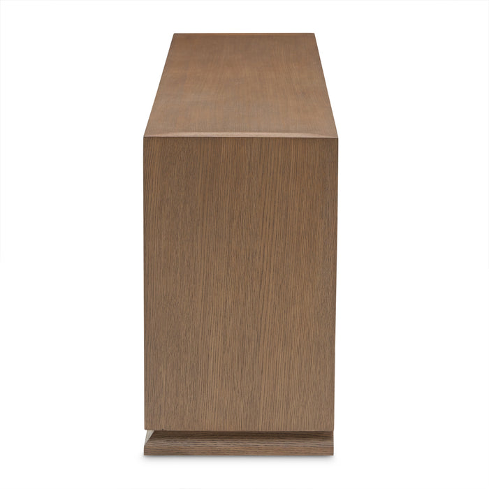 AICO Furniture - Portrait Fireplace with Electric Insert in Sienna Brown - 9031220-74-225