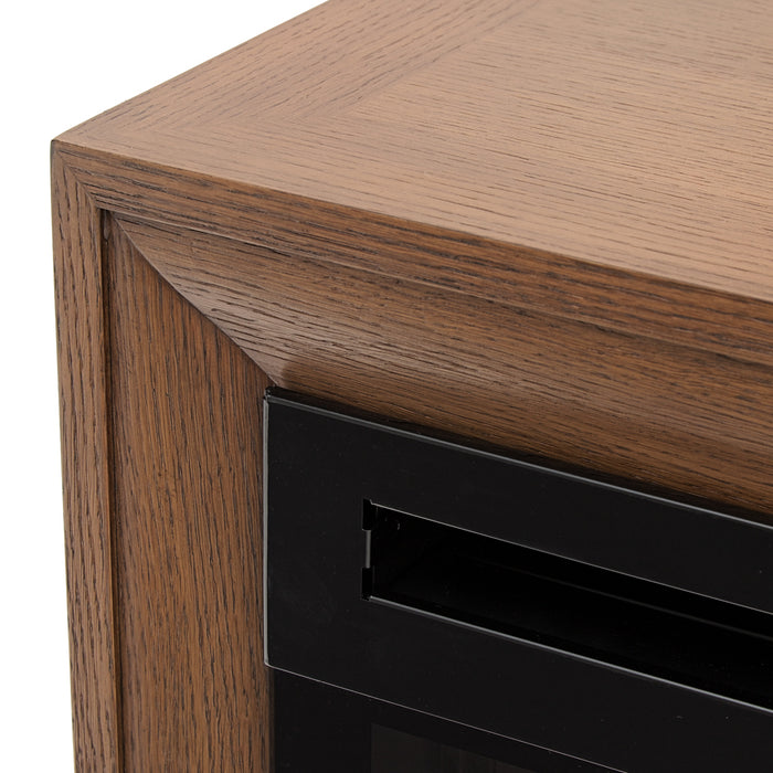 AICO Furniture - Portrait Fireplace with Electric Insert in Sienna Brown - 9031220-74-225