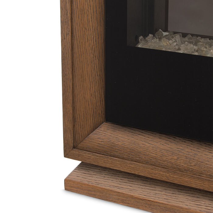 AICO Furniture - Portrait Fireplace with Electric Insert in Sienna Brown - 9031220-74-225