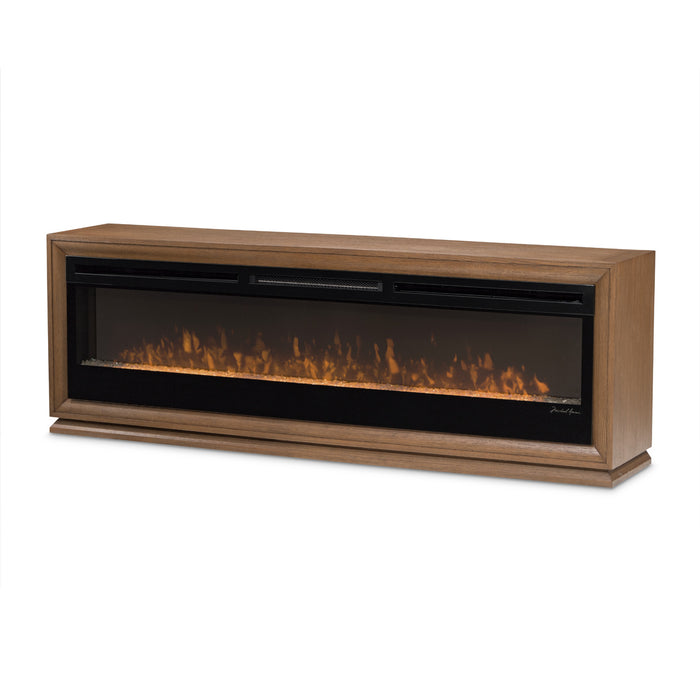 AICO Furniture - Portrait Fireplace with Electric Insert in Sienna Brown - 9031220-74-225