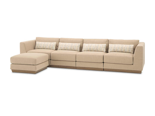 AICO Furniture - Portrait 5 Piece Sectional in Toffee - Sienna Brown - 90318-5PCSET-225 - GreatFurnitureDeal